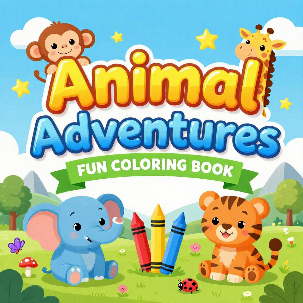 A vibrant, high-quality 2D vector illustration of a children